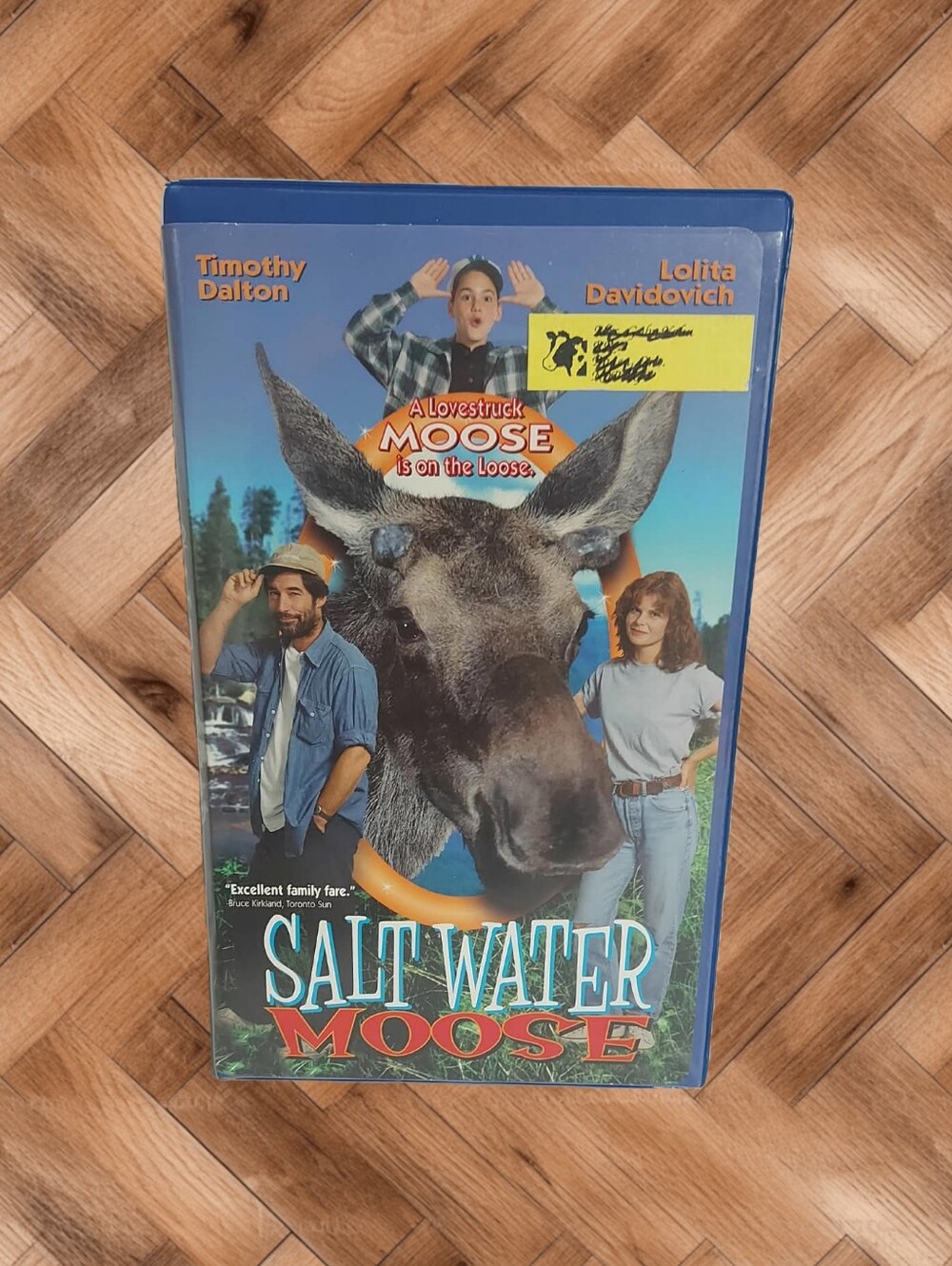 🎥 Salt Water Moose VHS Tape – Rare Vintage Clamshell Comedy/Family Movie 🌲